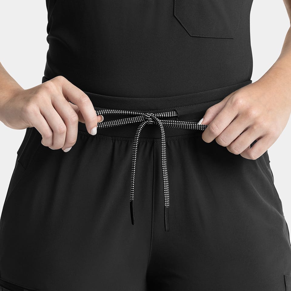 Yoga Waistband Flare Scrub Pants | 9813