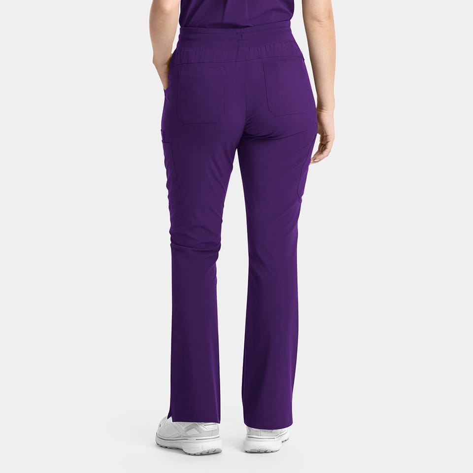 Yoga Waistband Flare Scrub Pants | 9813