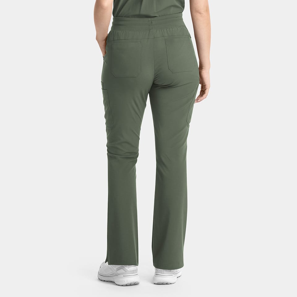 Yoga Waistband Flare Scrub Pants | 9813
