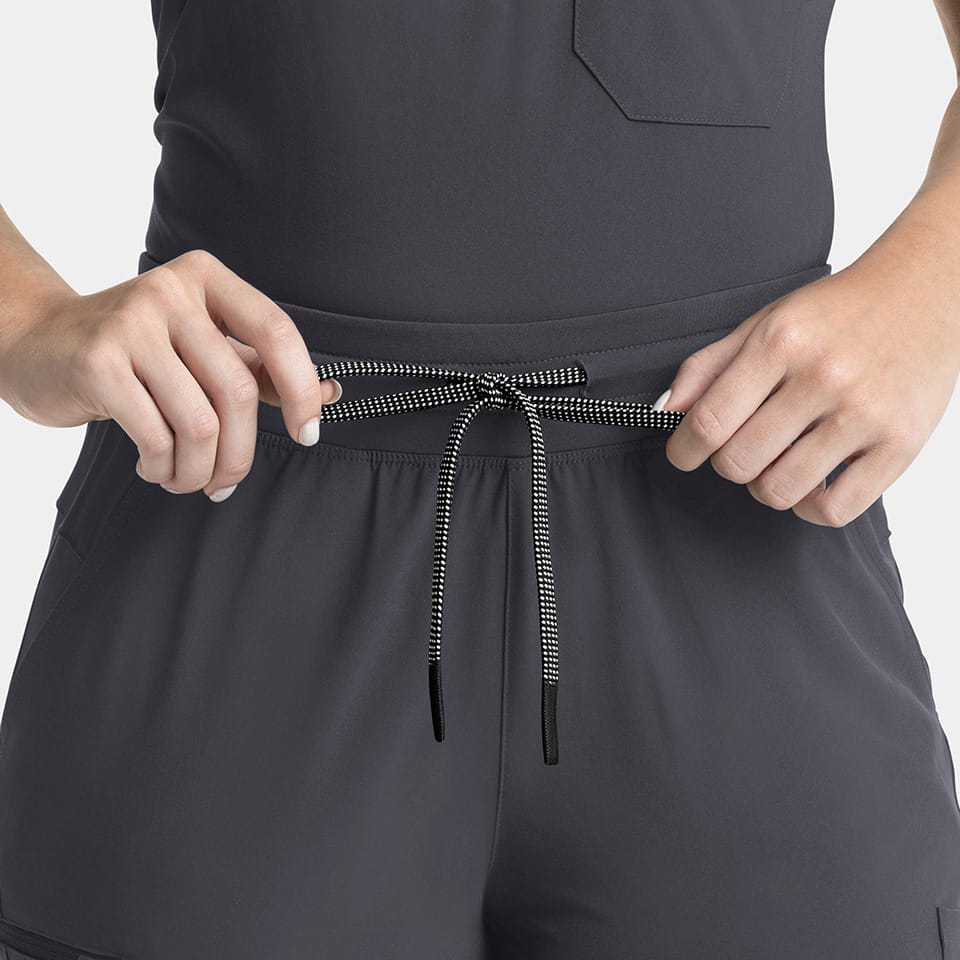 Yoga Waistband Flare Scrub Pants | 9813