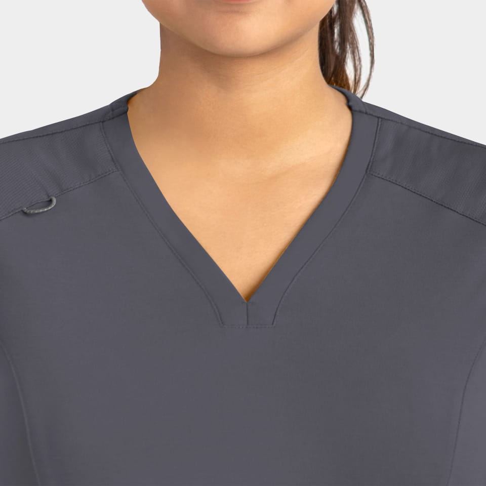 Women's Curved V-Neck Top | 20302