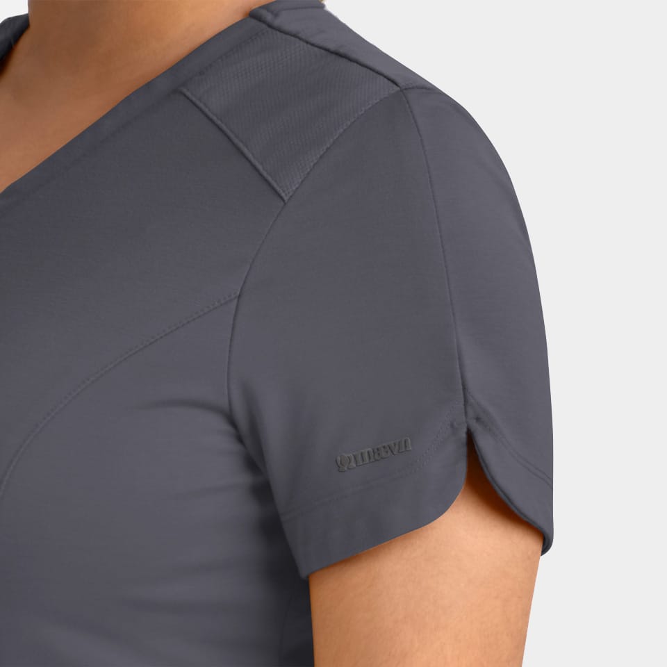 Women's Curved V-Neck Top | 20302