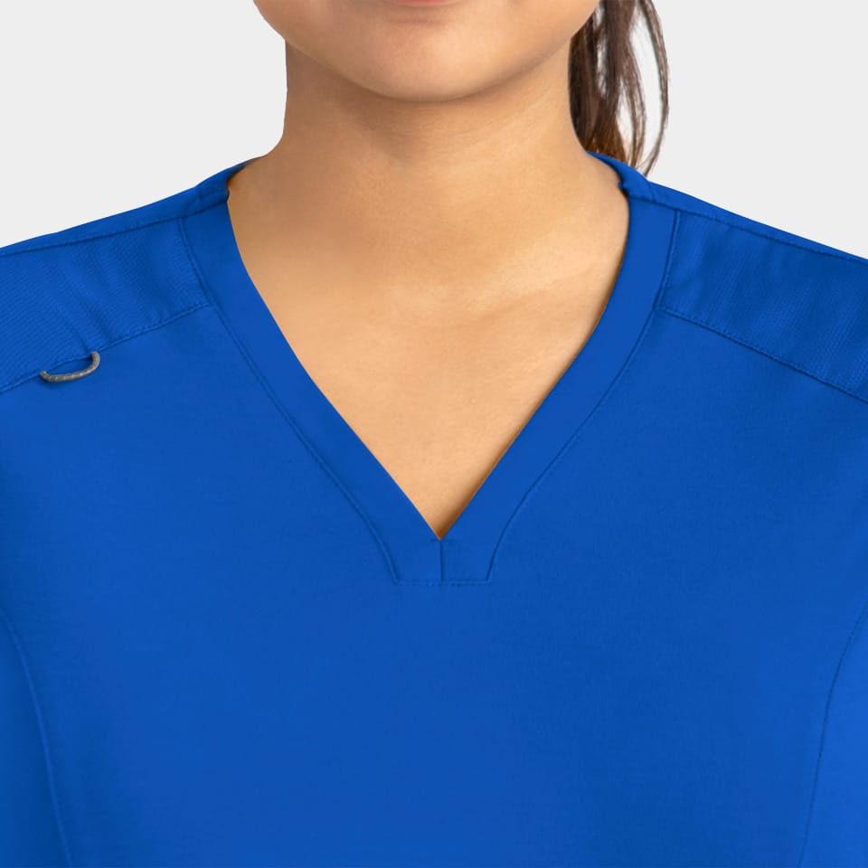 Women's Curved V-Neck Top | 20302