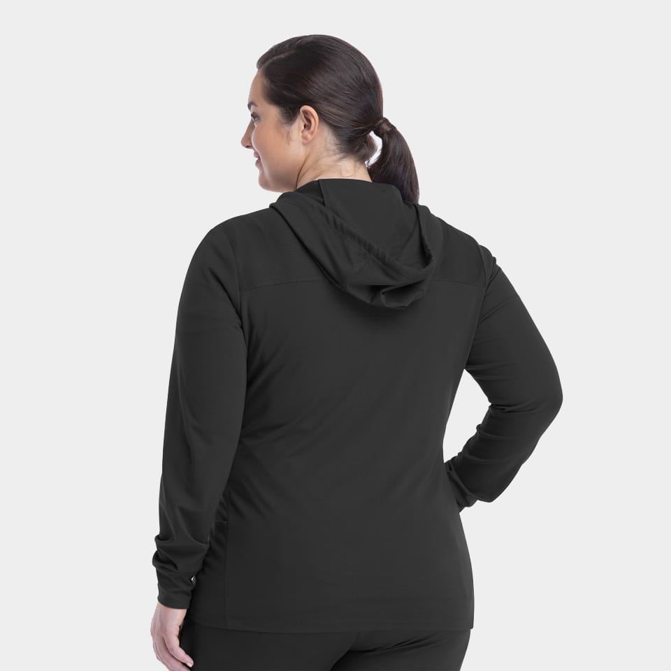 Women's Hooded Zip Front Jacket | 90301