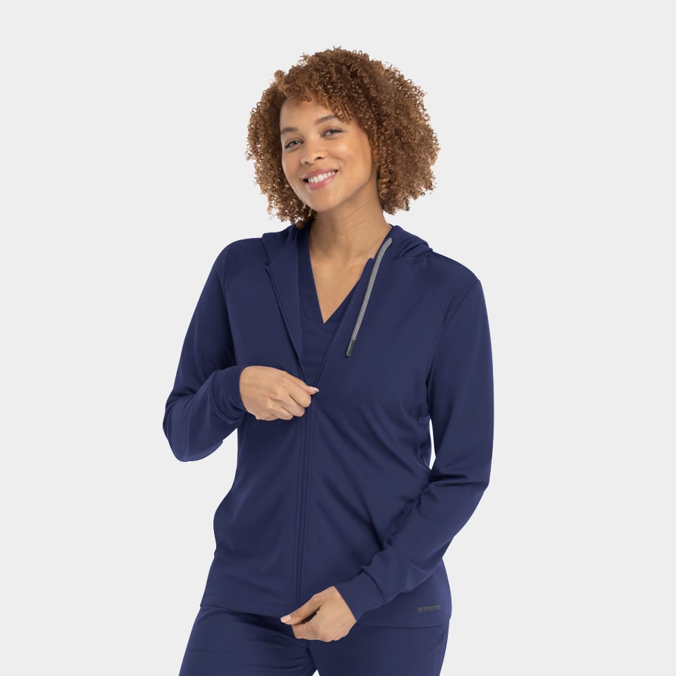 Women's Hooded Zip Front Jacket | 90301