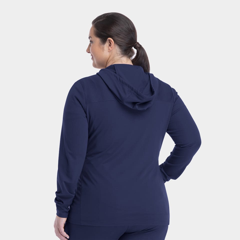 Women's Hooded Zip Front Jacket | 90301