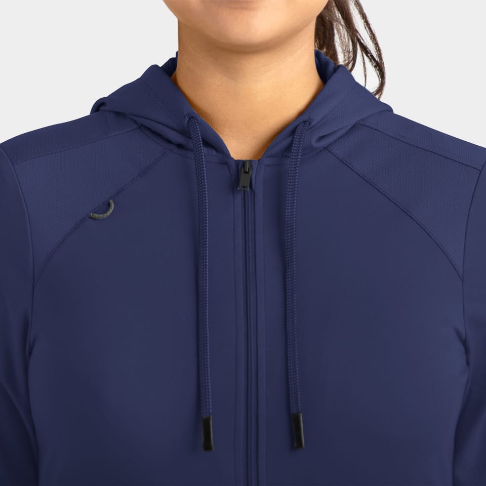Women's Hooded Zip Front Jacket | 90301