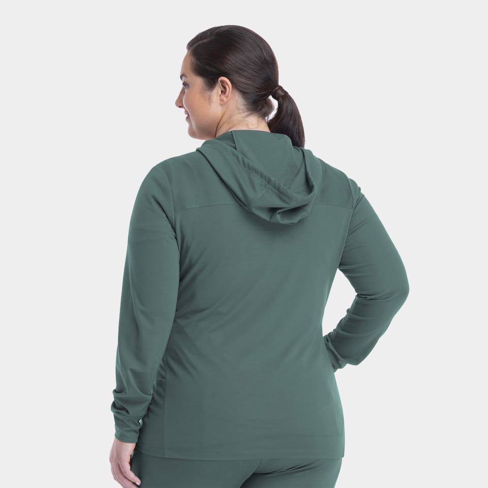 Women's Hooded Zip Front Jacket | 90301