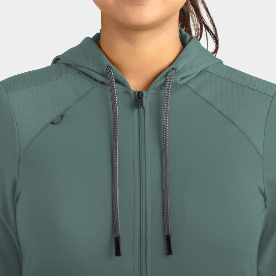 Women's Hooded Zip Front Jacket | 90301
