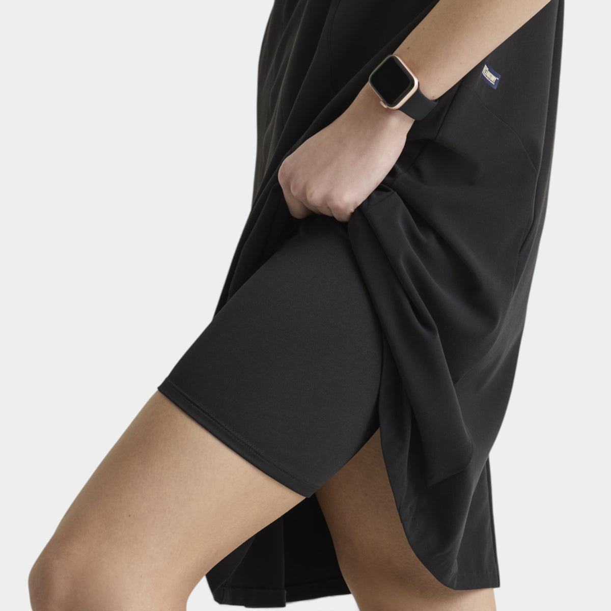 Aria 2-Pocket Round Neck Knee Length Dress |GRGD971