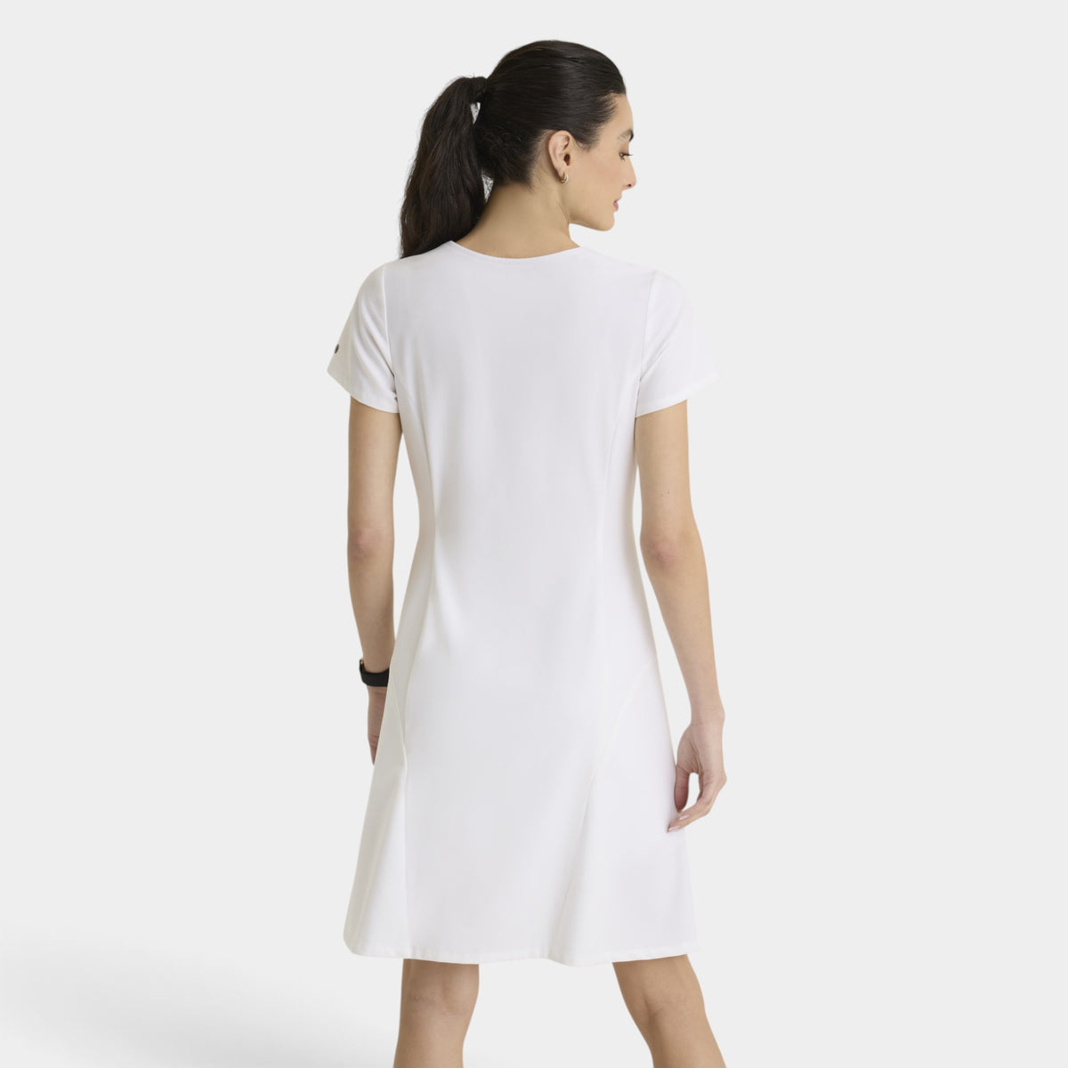 Aria 2-Pocket Round Neck Knee Length Dress |GRGD971