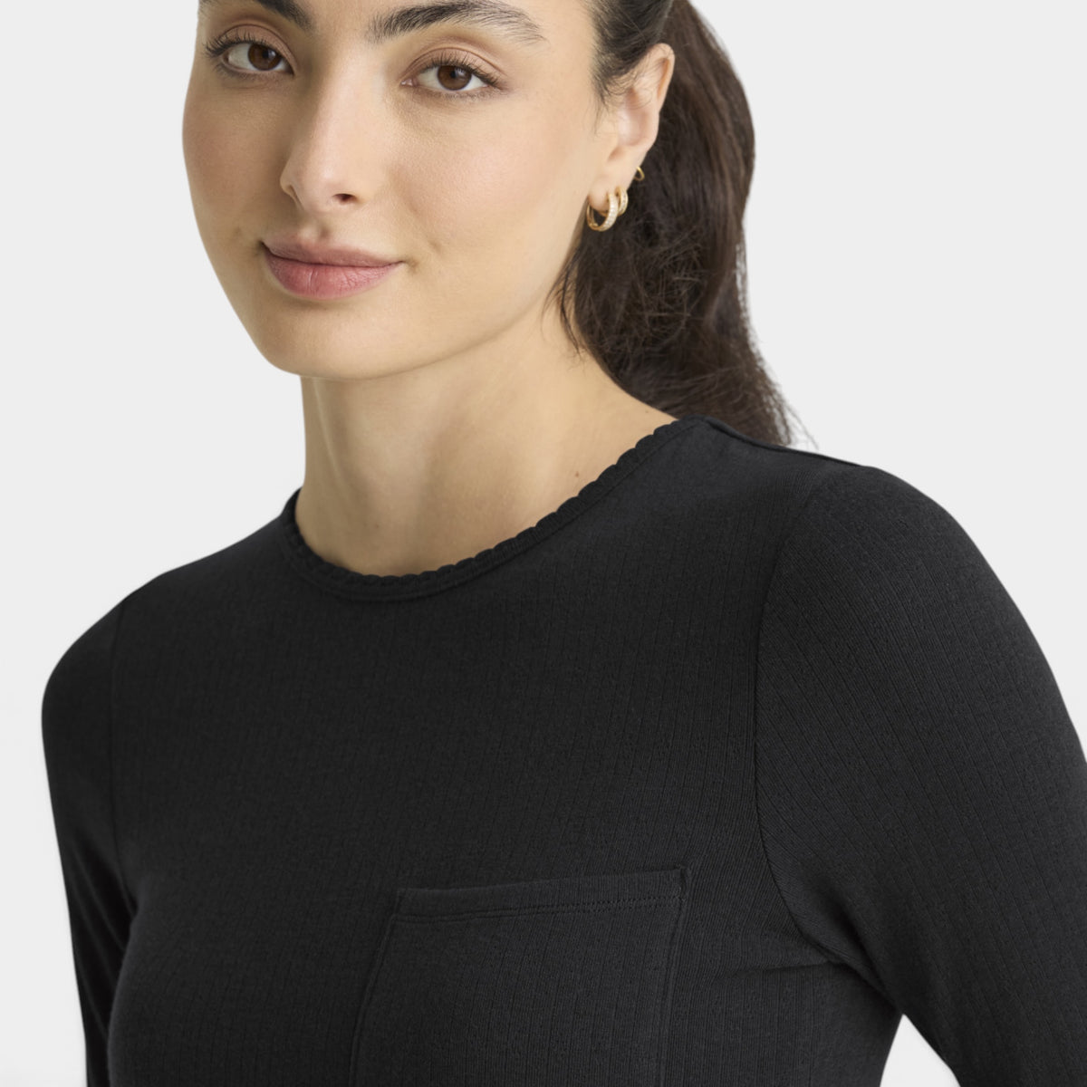Origin 1-Pocket Crew Neck Long Sleeve Tee | GRGK322