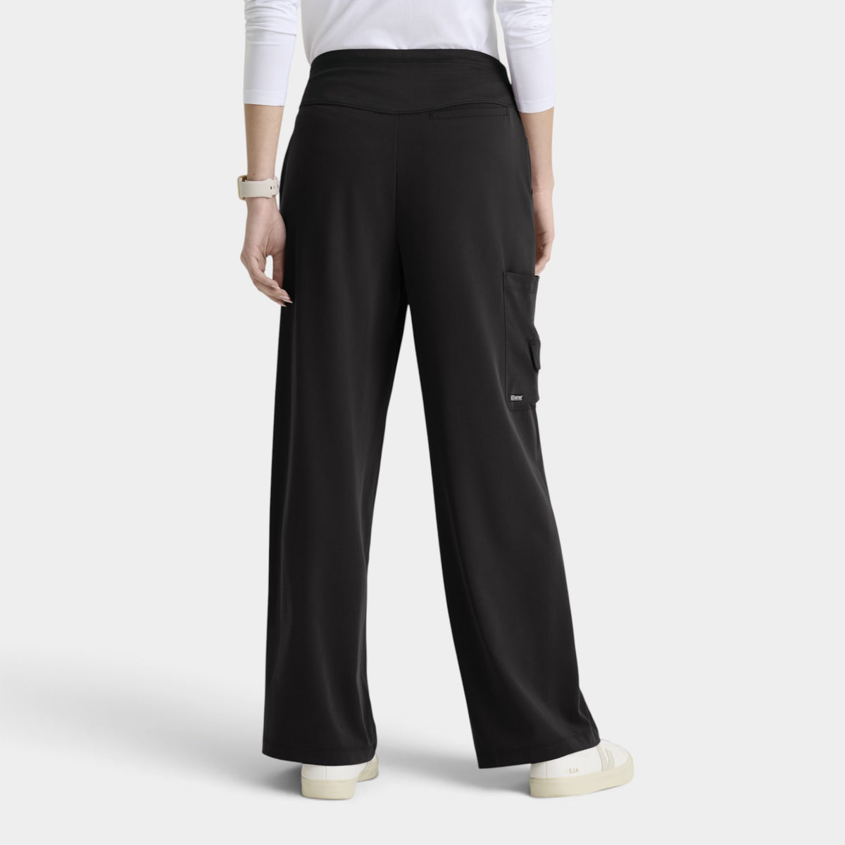 Aria 6-Pocket Jersey Knit Waistband Wide Leg Pant |GRGP741