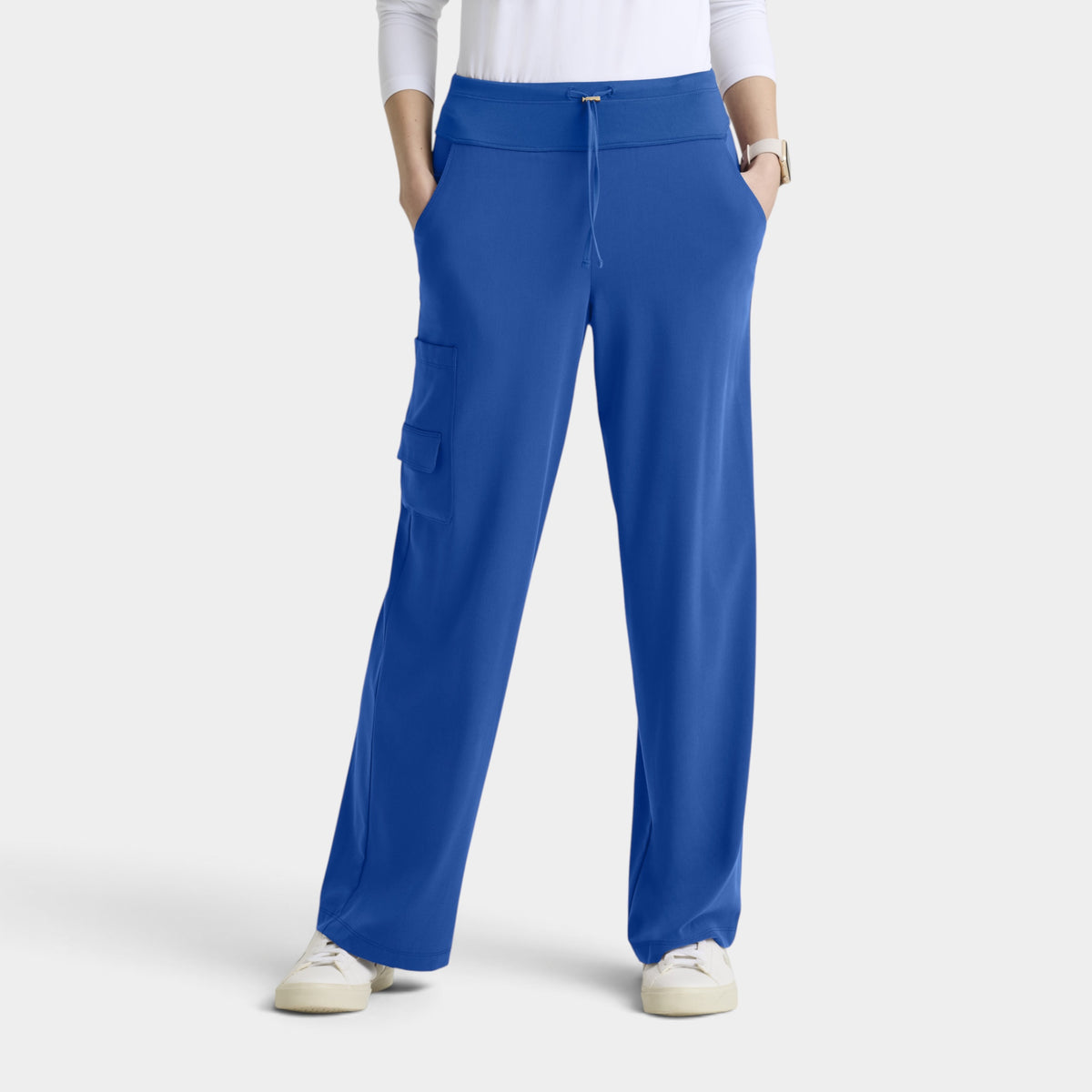 Aria 6-Pocket Jersey Knit Waistband Wide Leg Pant |GRGP741