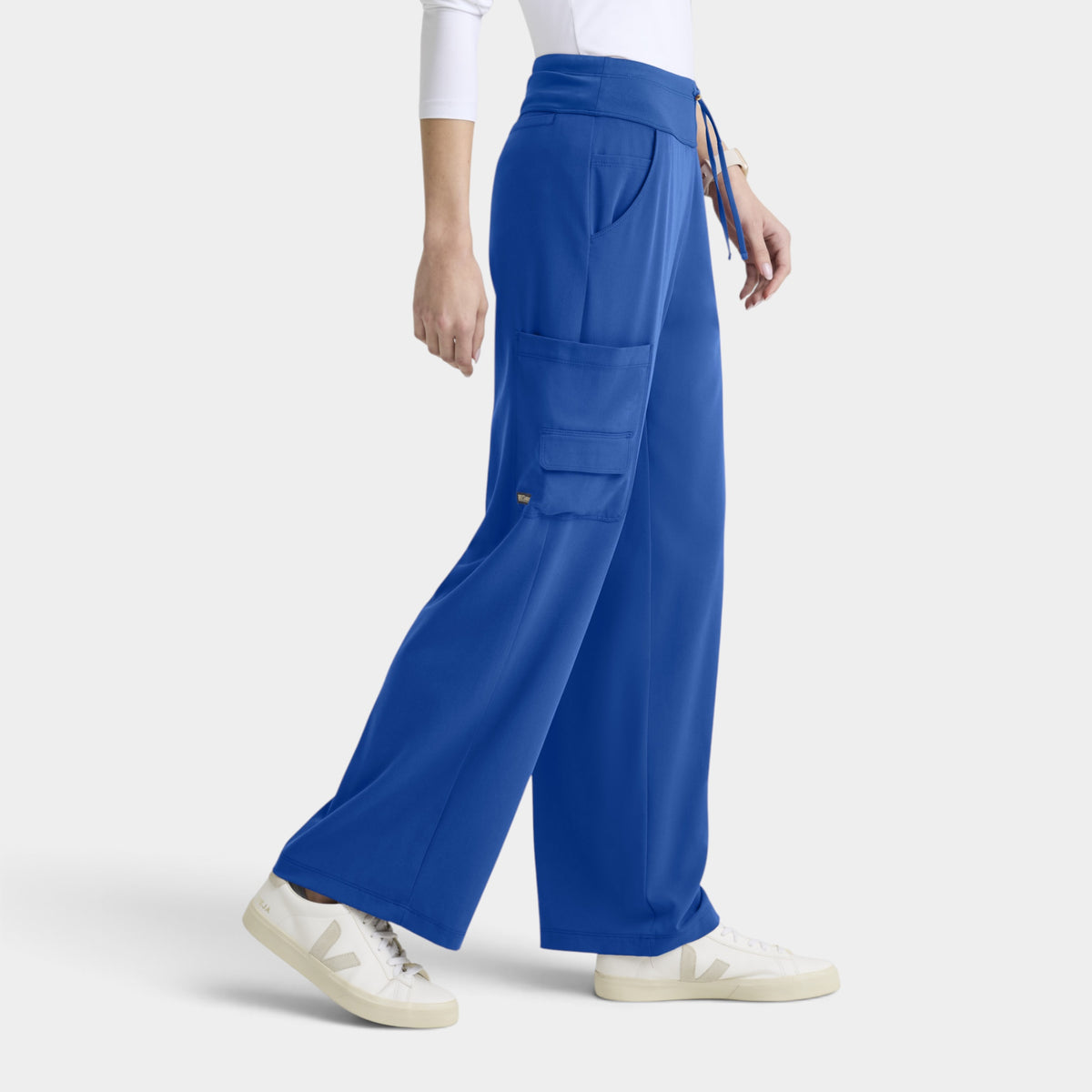 Aria 6-Pocket Jersey Knit Waistband Wide Leg Pant |GRGP741