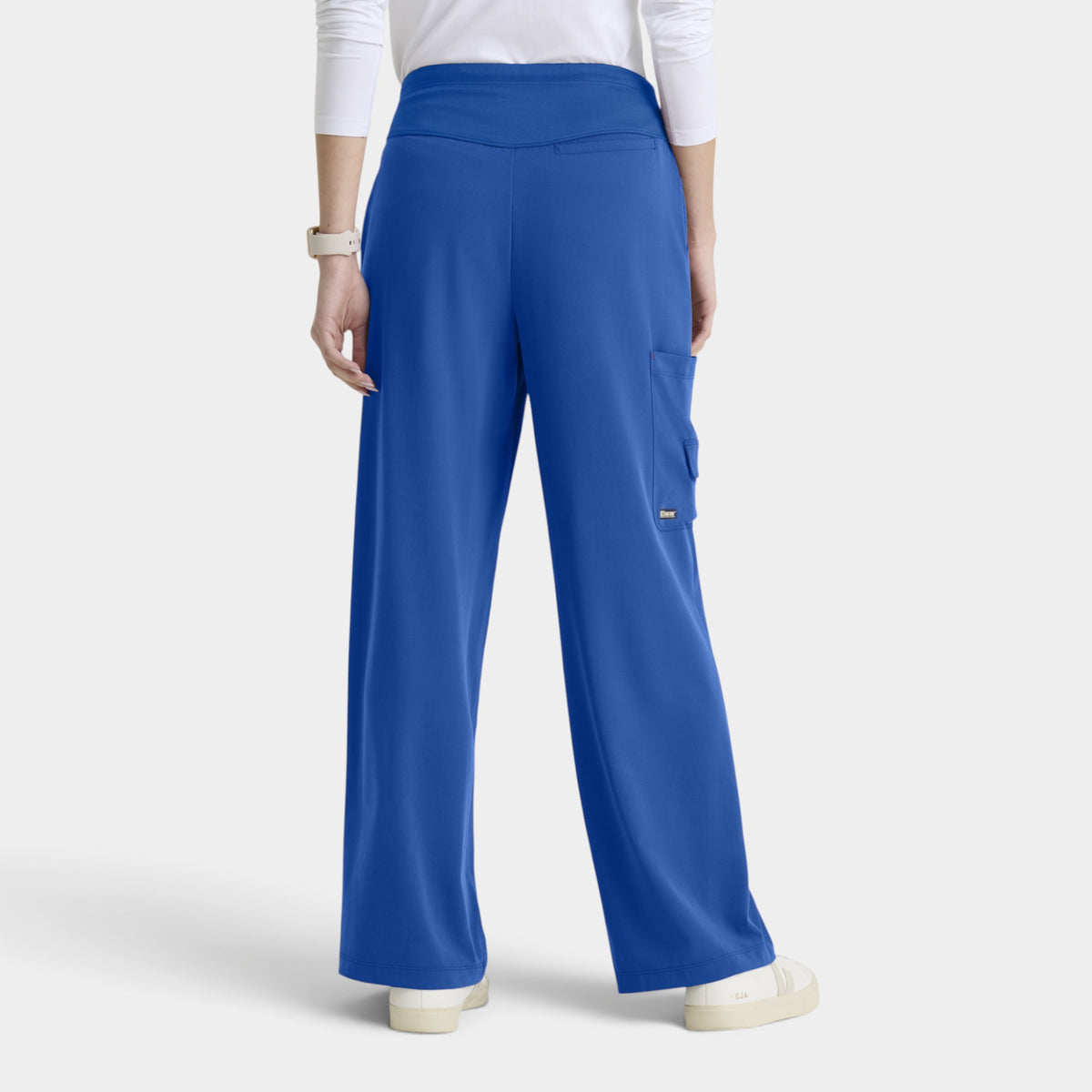 Aria 6-Pocket Jersey Knit Waistband Wide Leg Pant |GRGP741