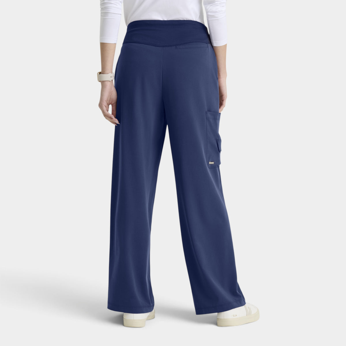 Aria 6-Pocket Jersey Knit Waistband Wide Leg Pant |GRGP741