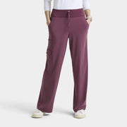 Aria 6-Pocket Jersey Knit Waistband Wide Leg Pant |GRGP741