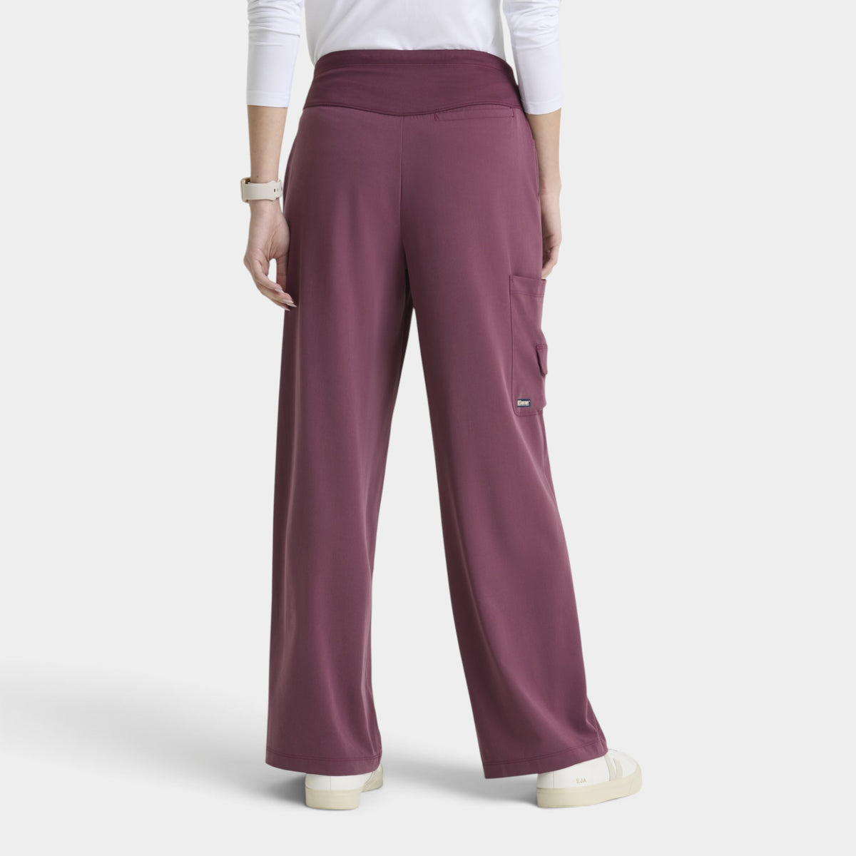Aria 6-Pocket Jersey Knit Waistband Wide Leg Pant |GRGP741