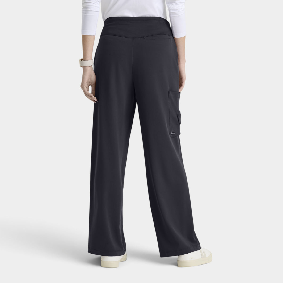 Aria 6-Pocket Jersey Knit Waistband Wide Leg Pant |GRGP741