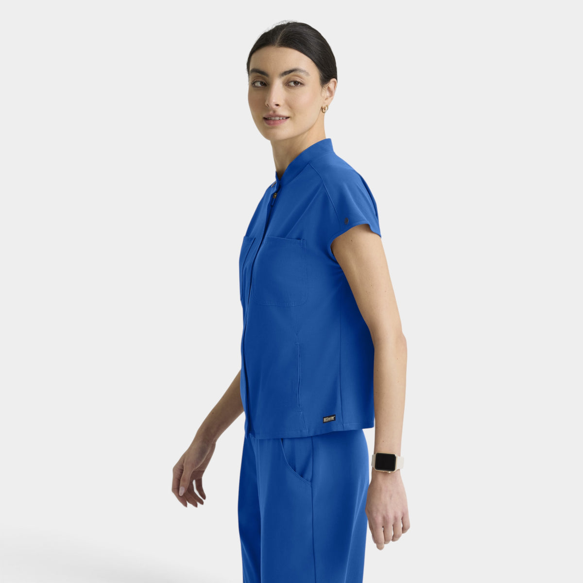 Aria 6-Pocket Sportneck Zip-Front Top | GRGT320