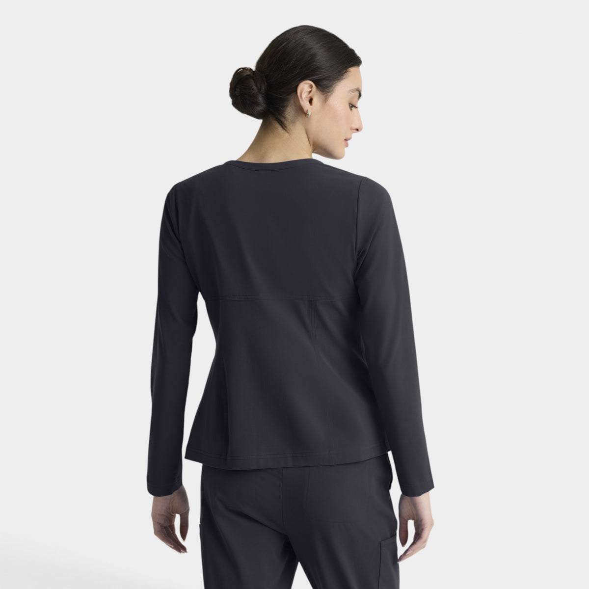 Spring 5-Pocket Round Neck Zip-Front Warm-Up Jacket | GRGW937