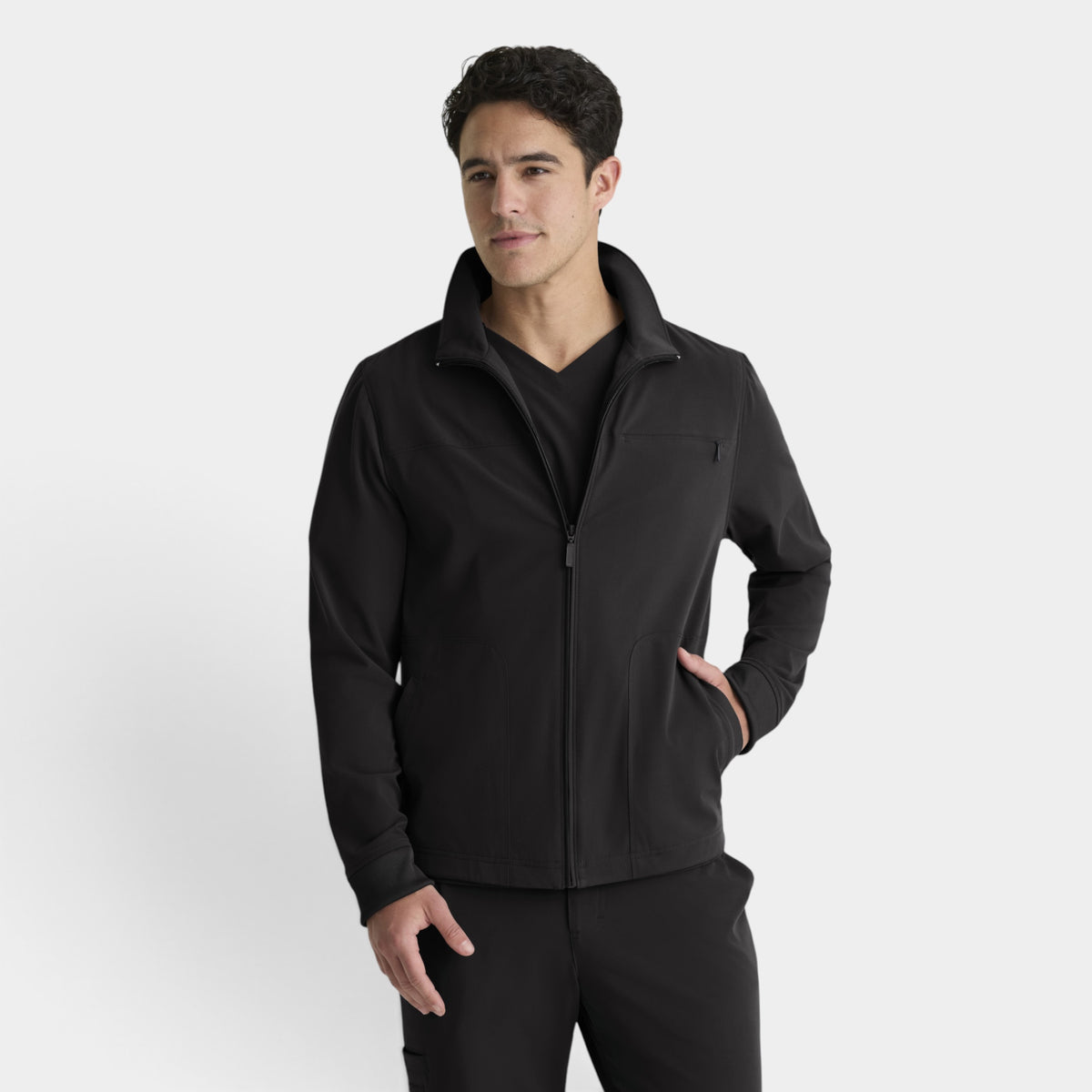 Phoenix 5-Pocket Collared Zip-Front Warm-Up Jacket | GRGW938
