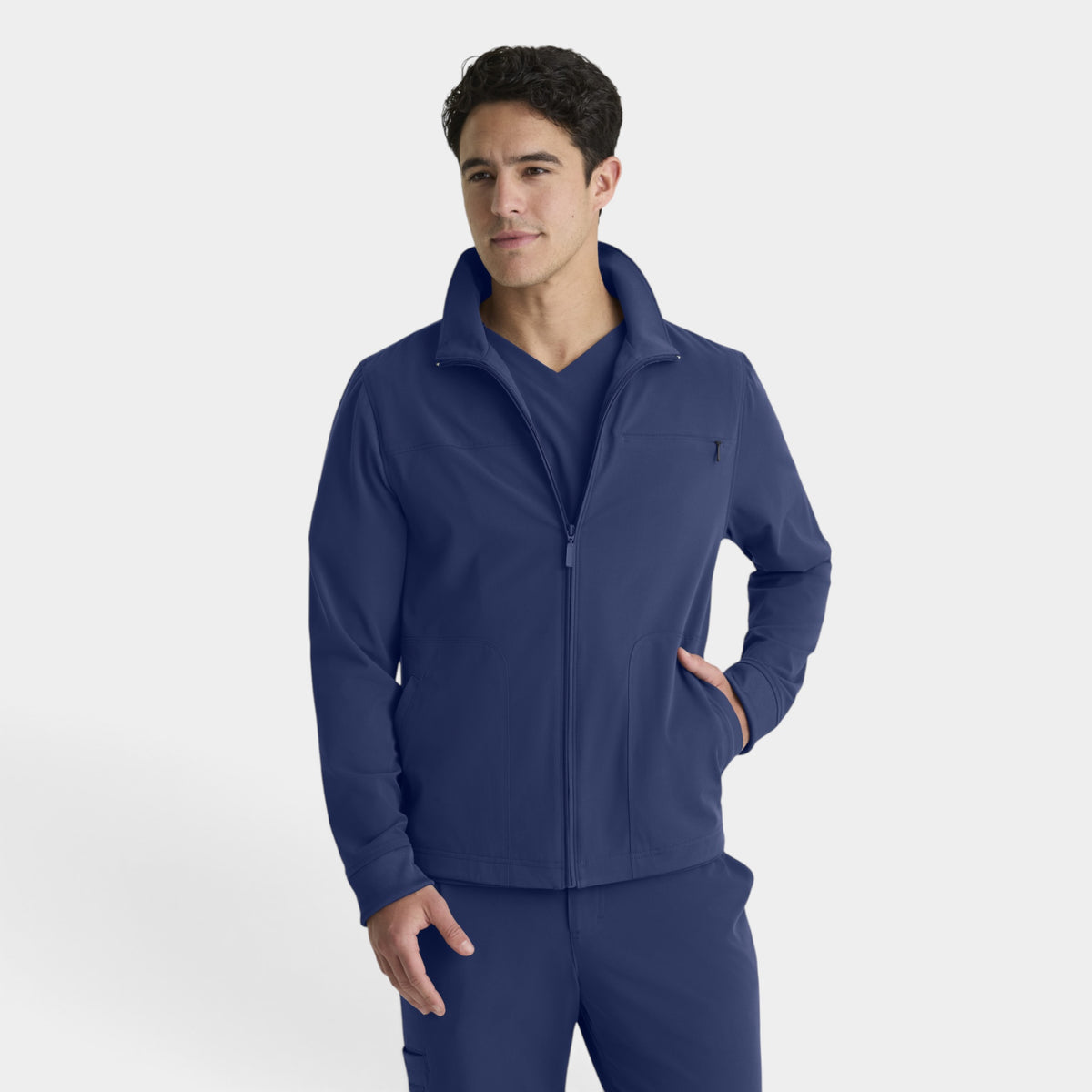 Phoenix 5-Pocket Collared Zip-Front Warm-Up Jacket | GRGW938