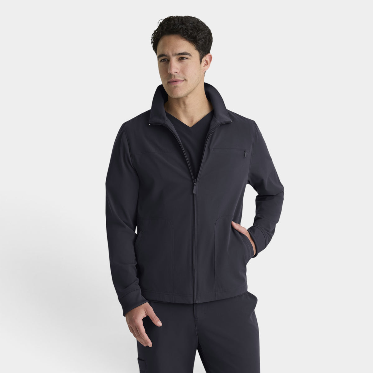 Phoenix 5-Pocket Collared Zip-Front Warm-Up Jacket | GRGW938