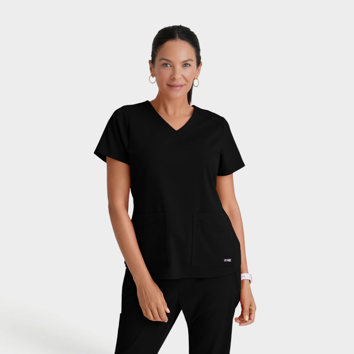 Emma 4-Pocket V-Neck Scrub Top | GRST011