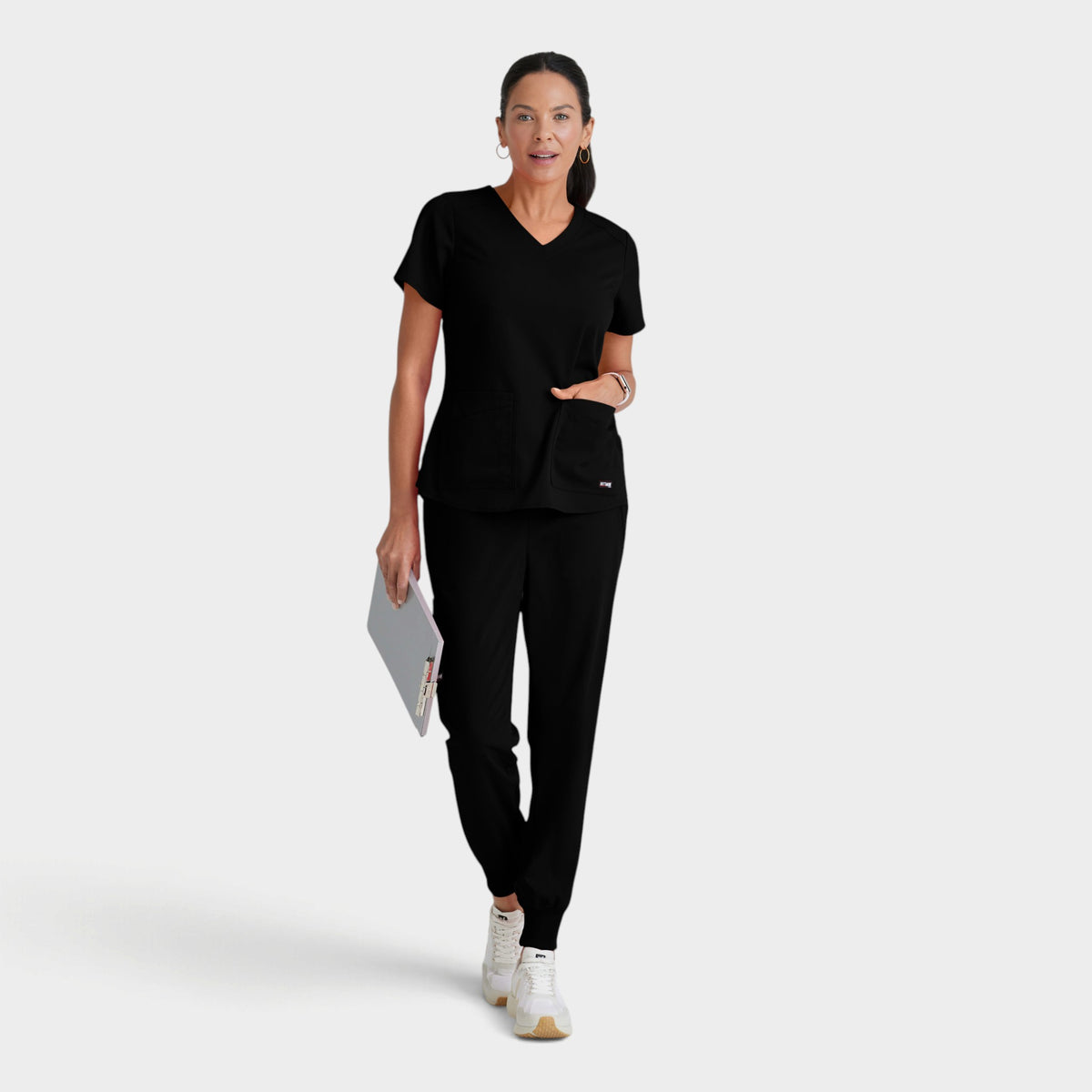 Emma 4-Pocket V-Neck Scrub Top | GRST011
