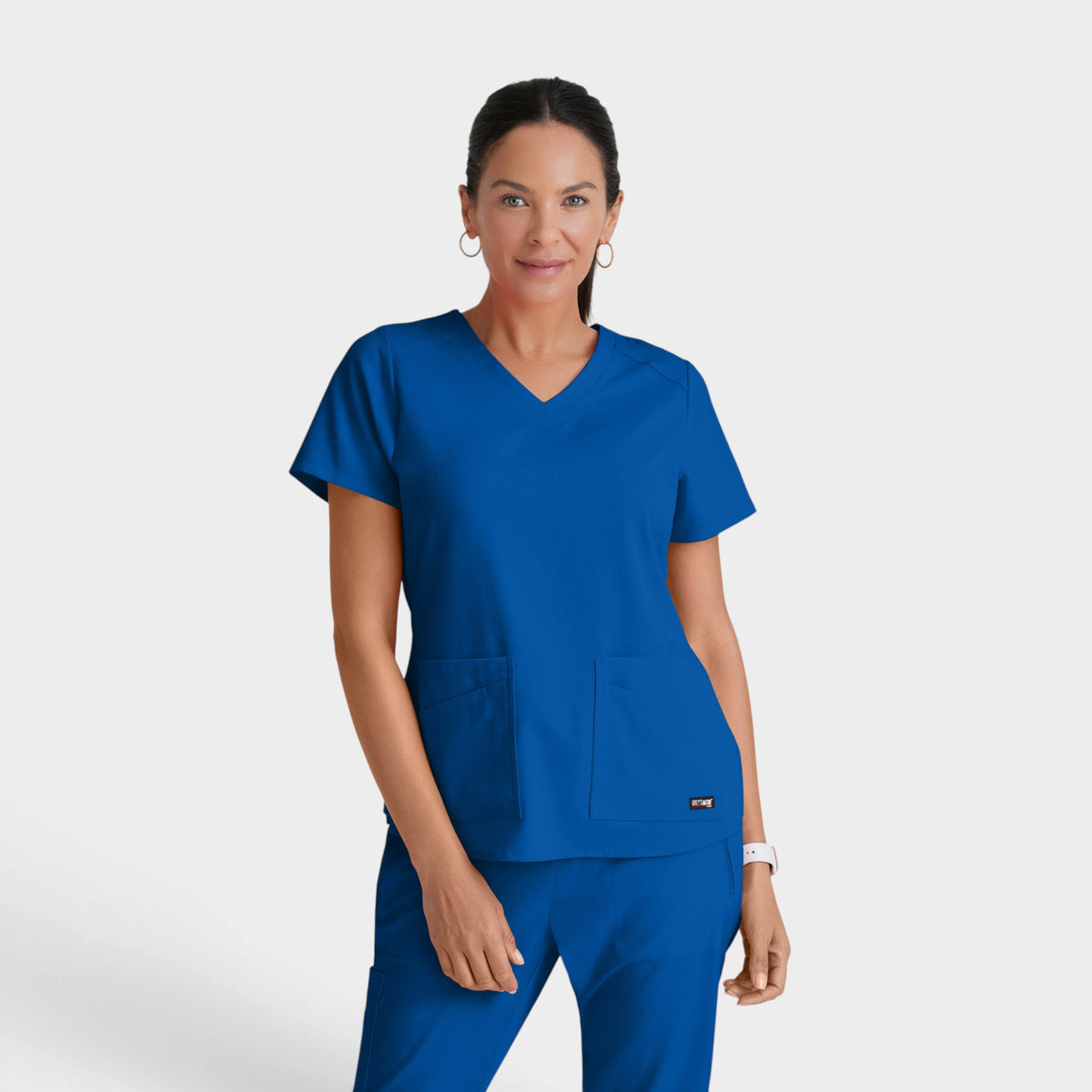 Emma 4-Pocket V-Neck Scrub Top | GRST011