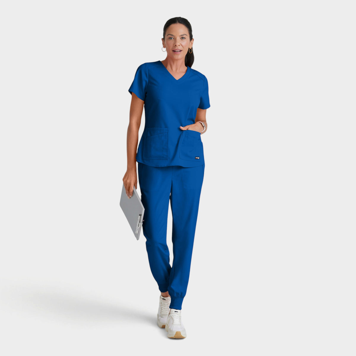 Emma 4-Pocket V-Neck Scrub Top | GRST011
