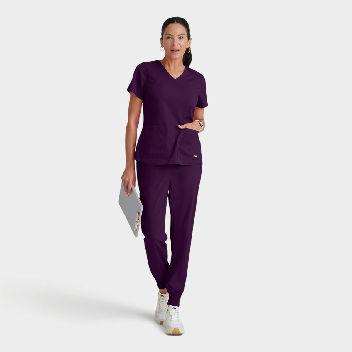 Emma 4-Pocket V-Neck Scrub Top | GRST011