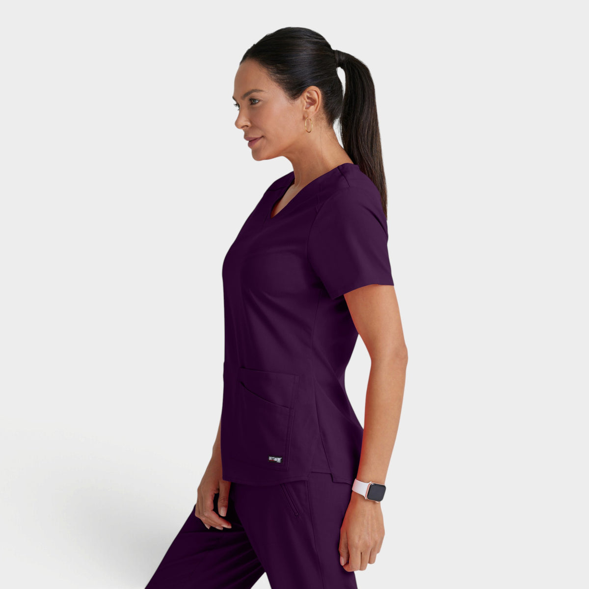 Emma 4-Pocket V-Neck Scrub Top | GRST011