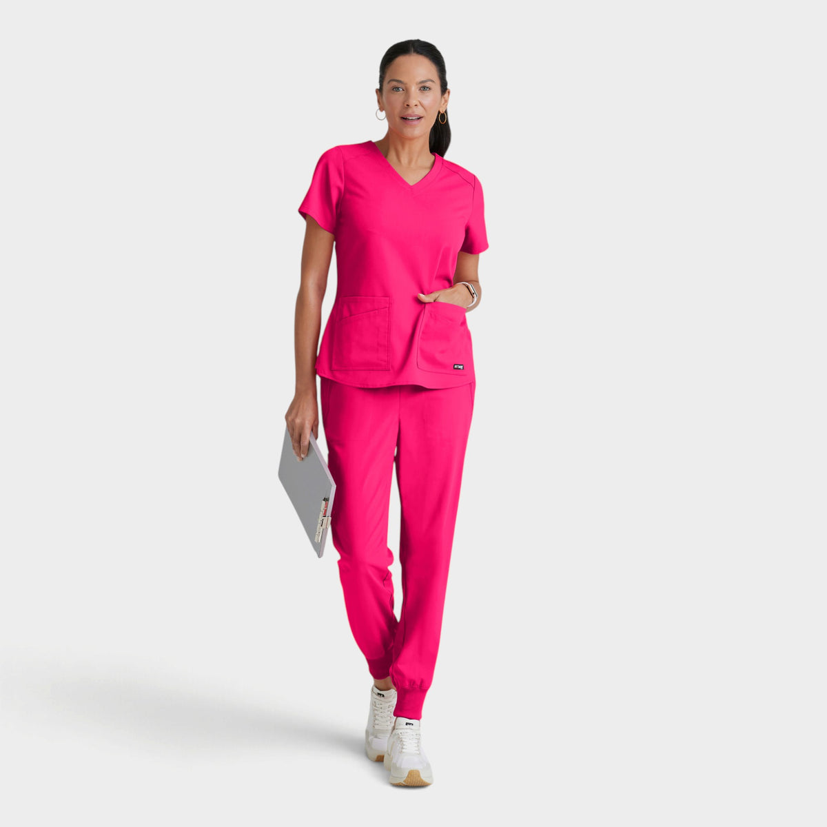 Emma 4-Pocket V-Neck Scrub Top | GRST011
