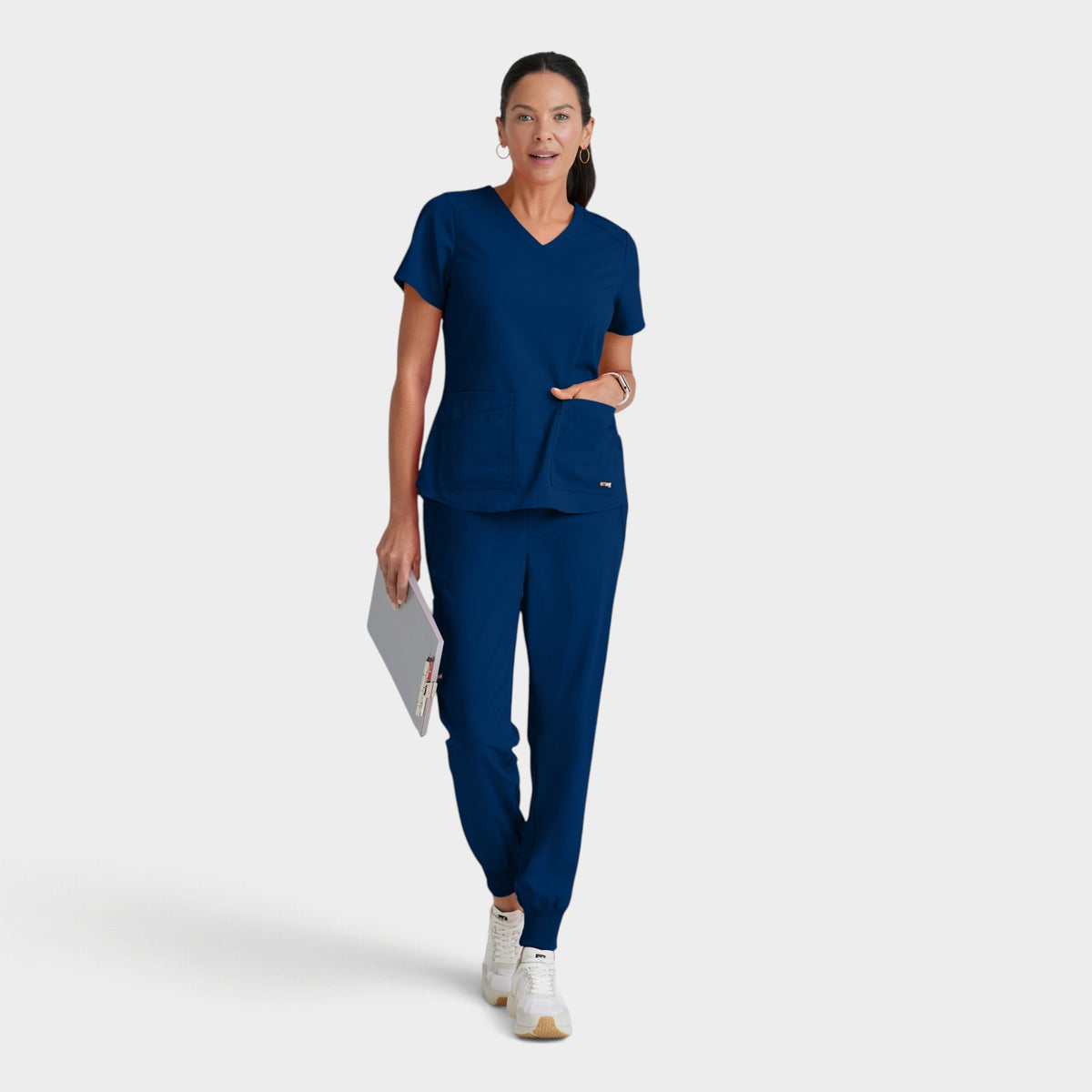 Emma 4-Pocket V-Neck Scrub Top | GRST011