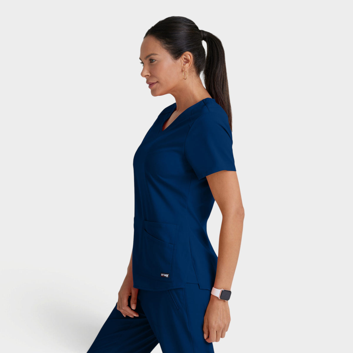 Emma 4-Pocket V-Neck Scrub Top | GRST011