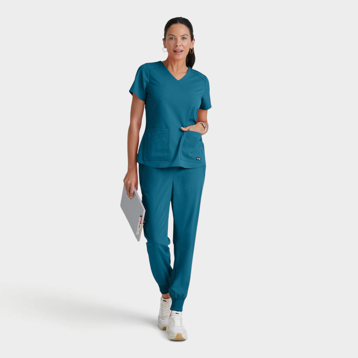 Emma 4-Pocket V-Neck Scrub Top | GRST011
