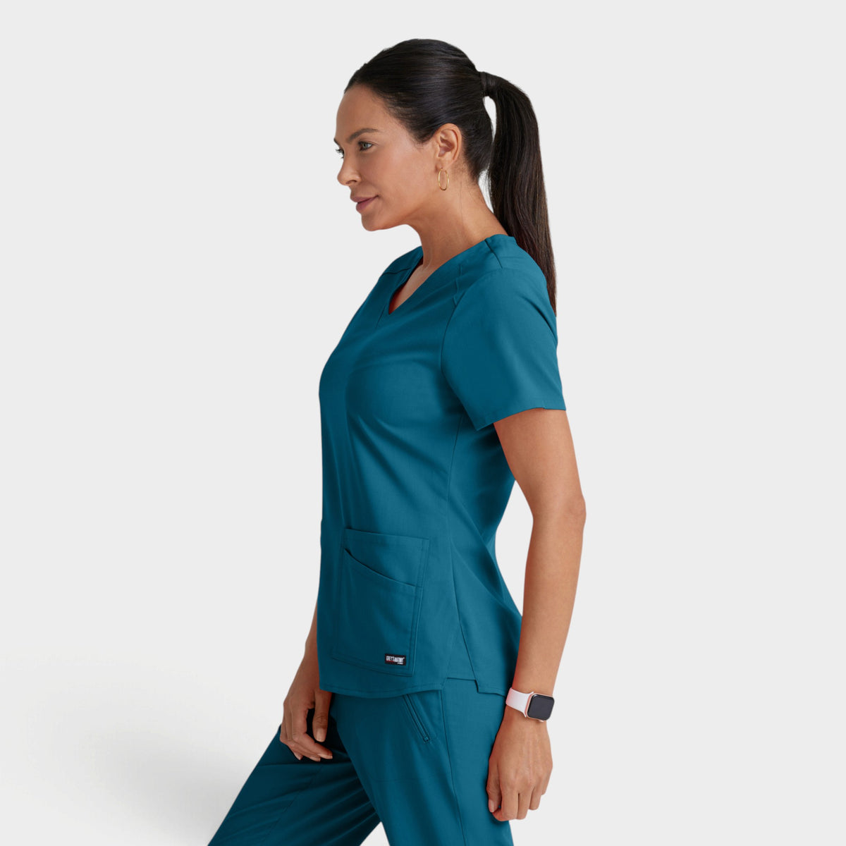 Emma 4-Pocket V-Neck Scrub Top | GRST011