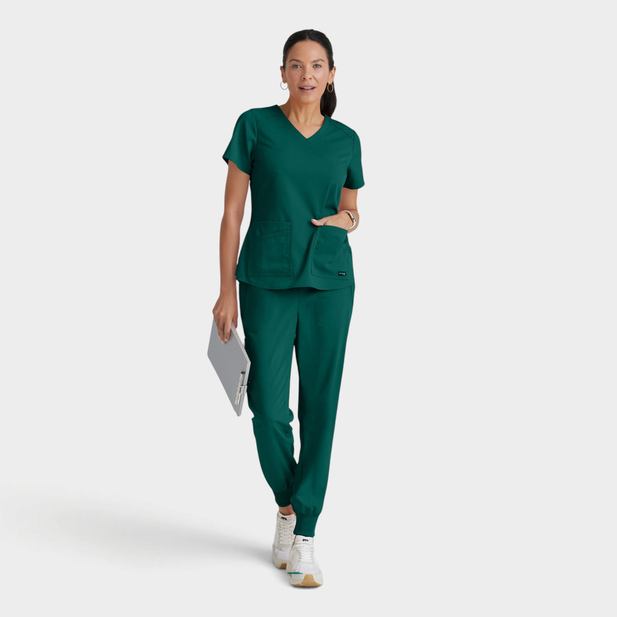 Emma 4-Pocket V-Neck Scrub Top | GRST011