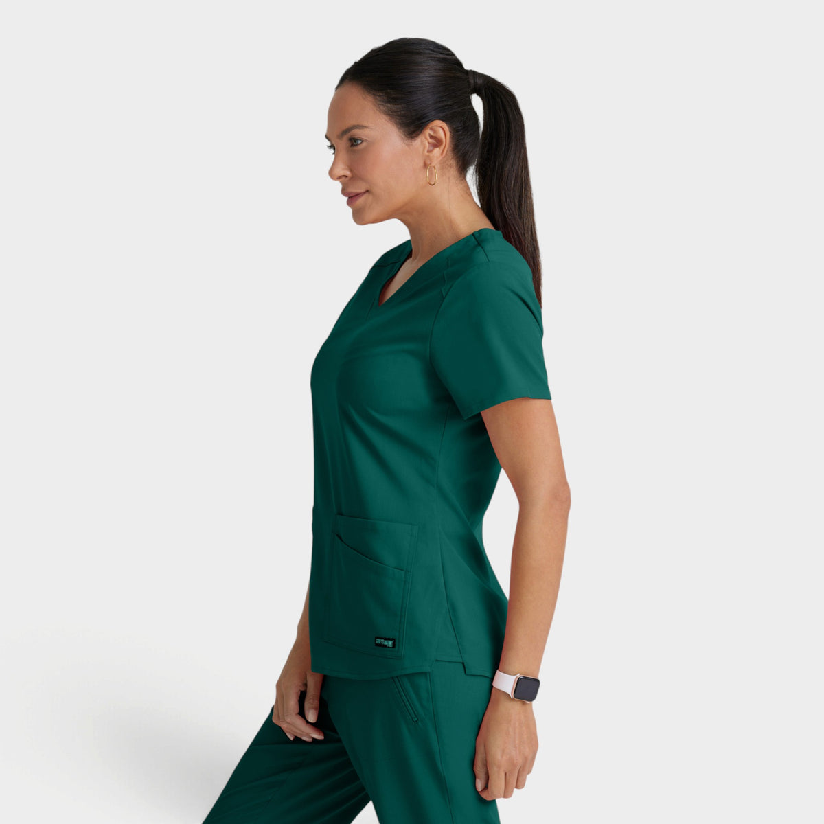 Emma 4-Pocket V-Neck Scrub Top | GRST011