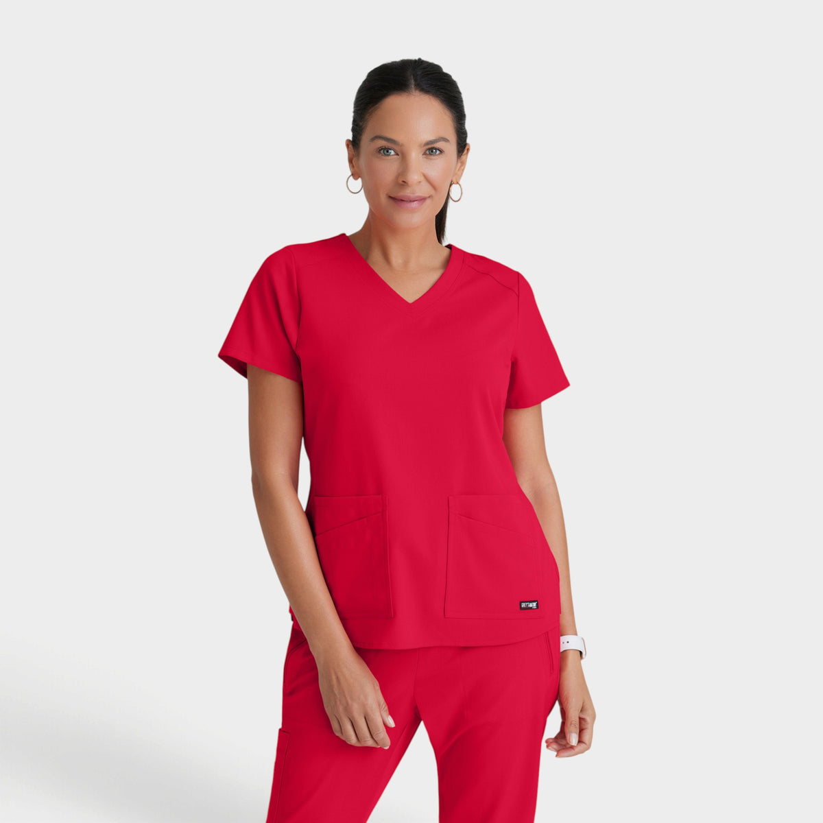 Emma 4-Pocket V-Neck Scrub Top | GRST011