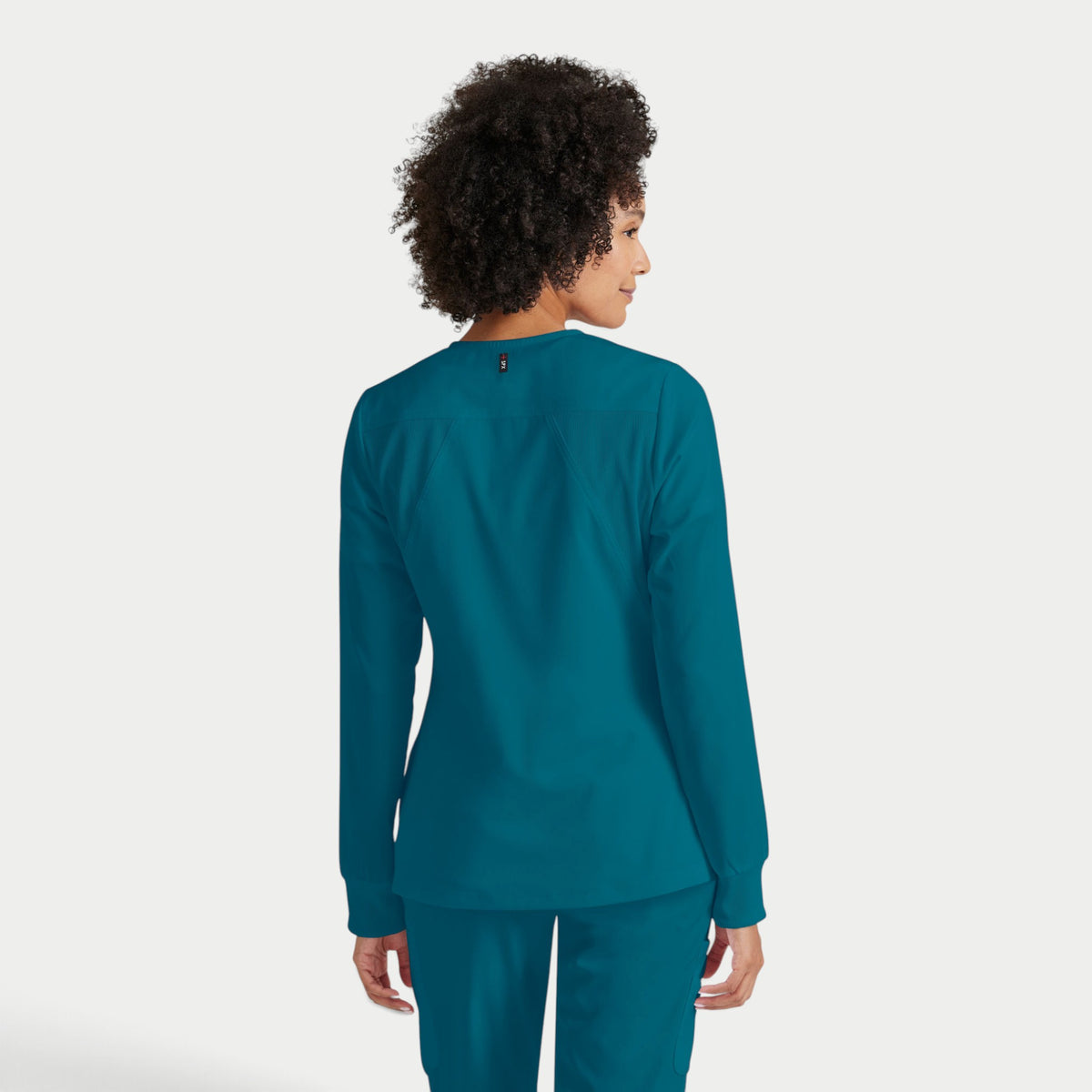 Gianna 5-Pocket Crewneck Scrub Jacket | GRSW873