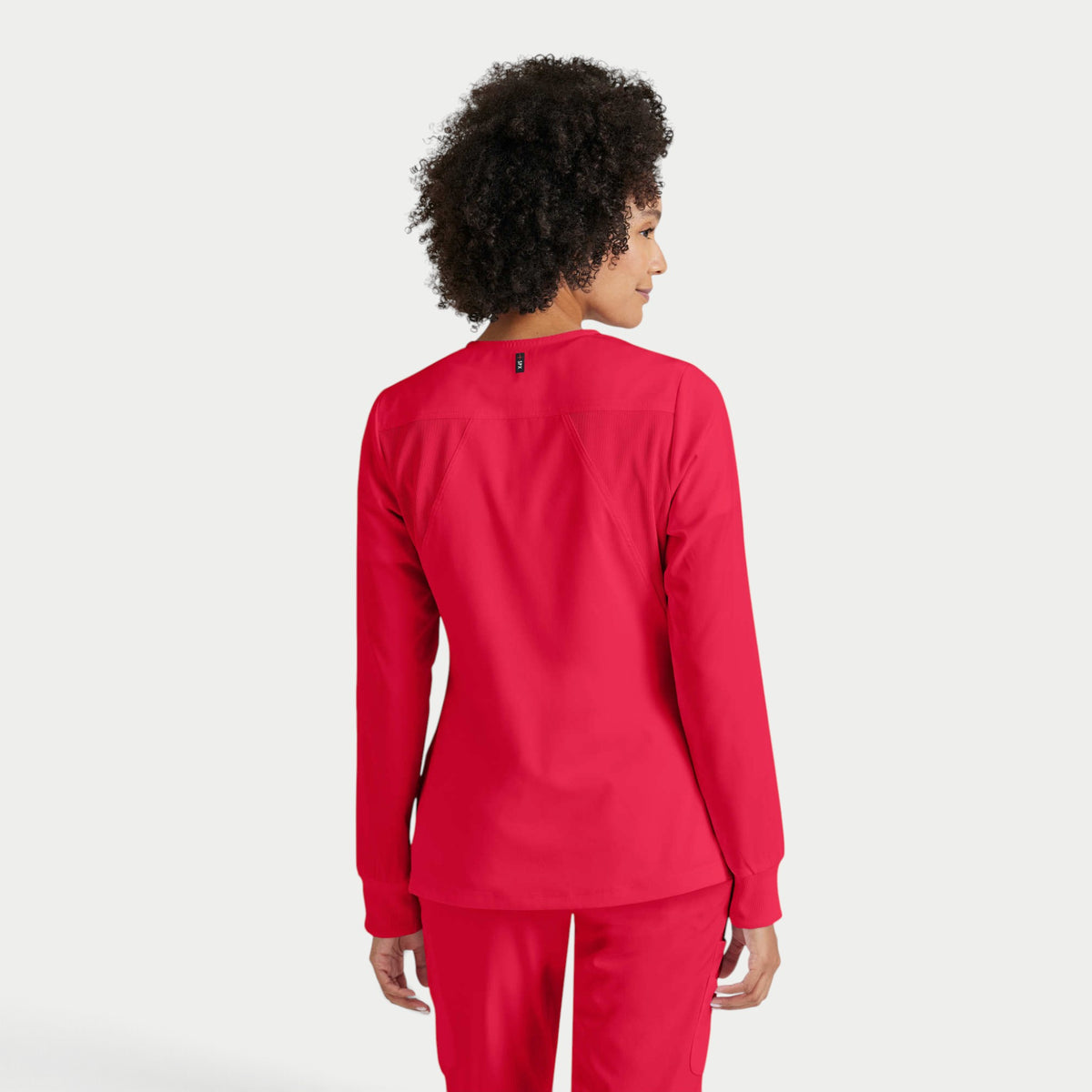 Gianna 5-Pocket Crewneck Scrub Jacket | GRSW873