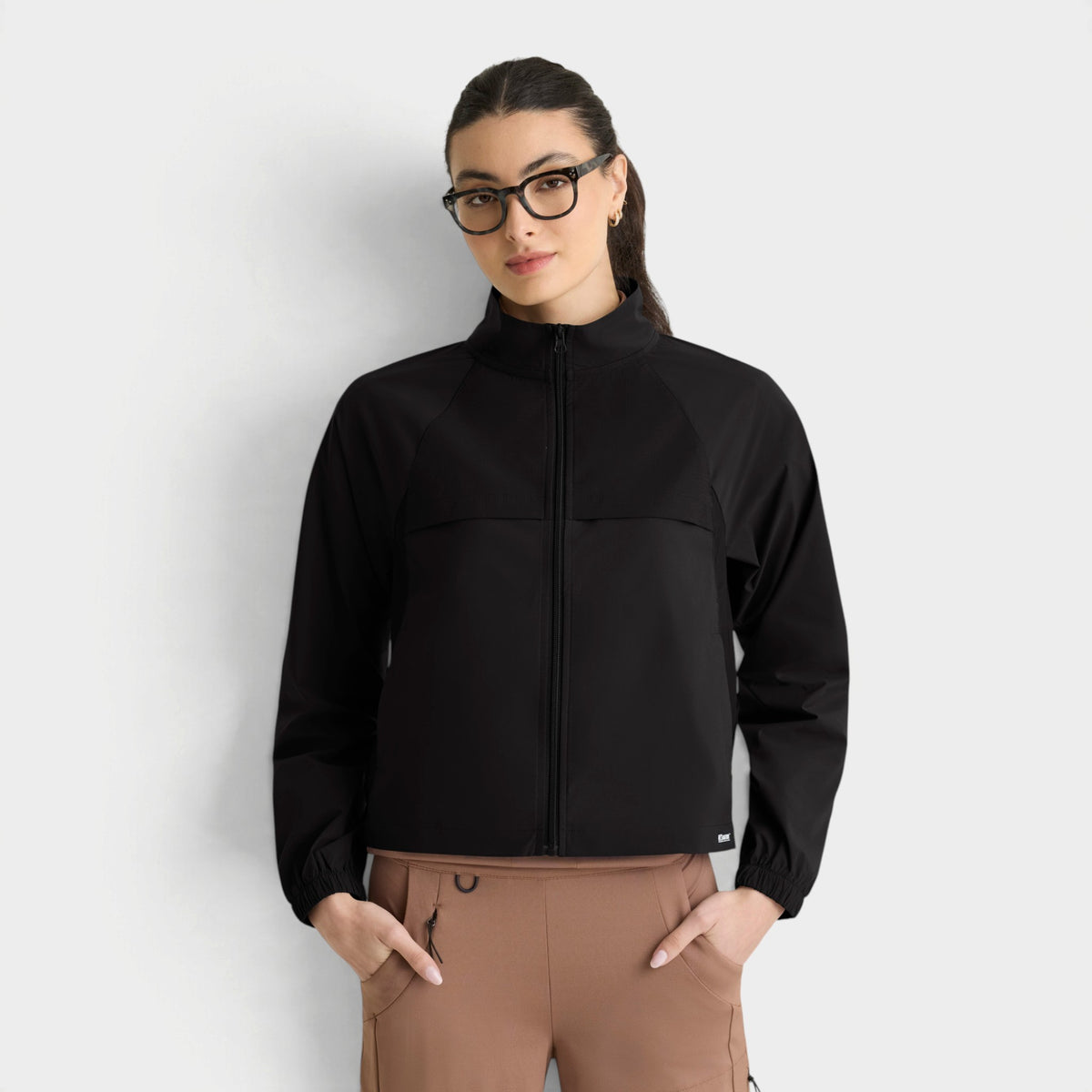 Crystal 4-Pocket Zip-Front Windbreaker Jacket | GRSJ940