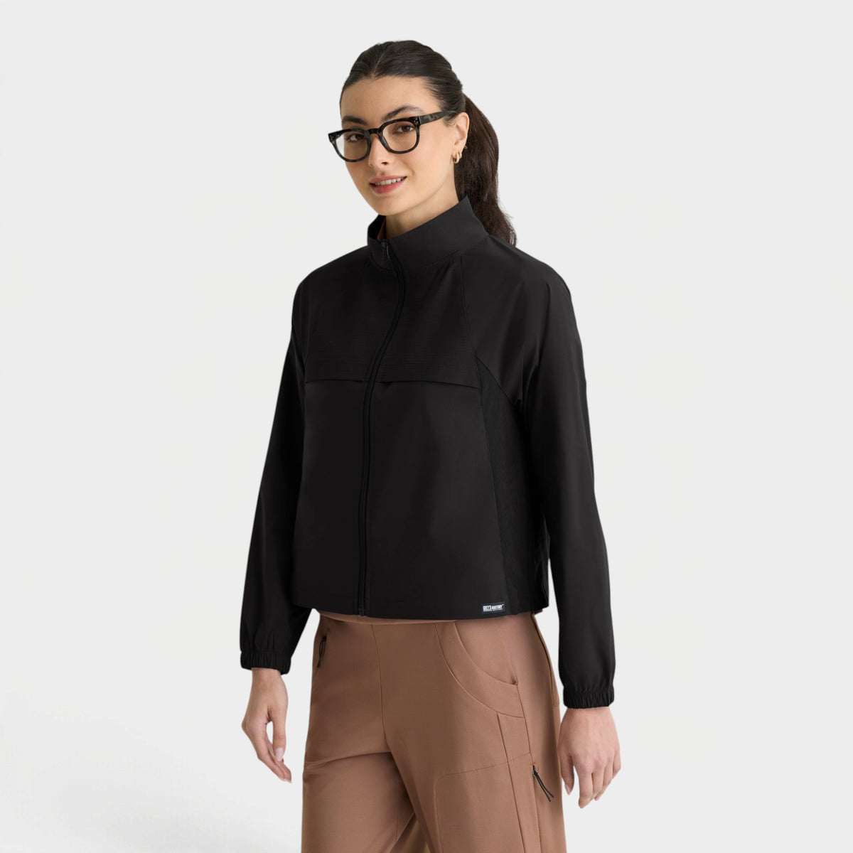 Crystal 4-Pocket Zip-Front Windbreaker Jacket | GRSJ940
