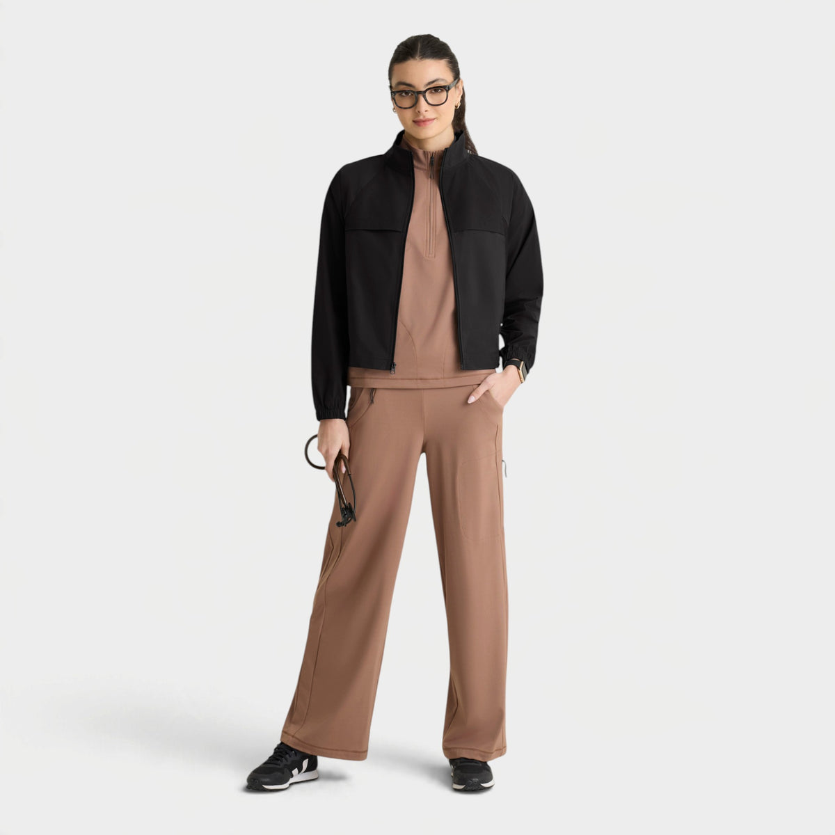 Crystal 4-Pocket Zip-Front Windbreaker Jacket | GRSJ940