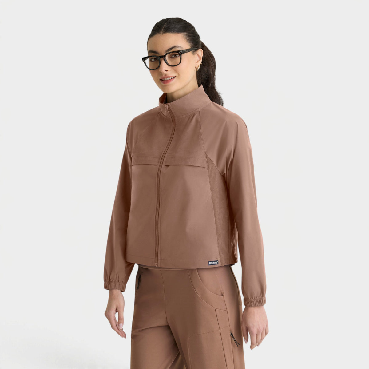Crystal 4-Pocket Zip-Front Windbreaker Jacket | GRSJ940