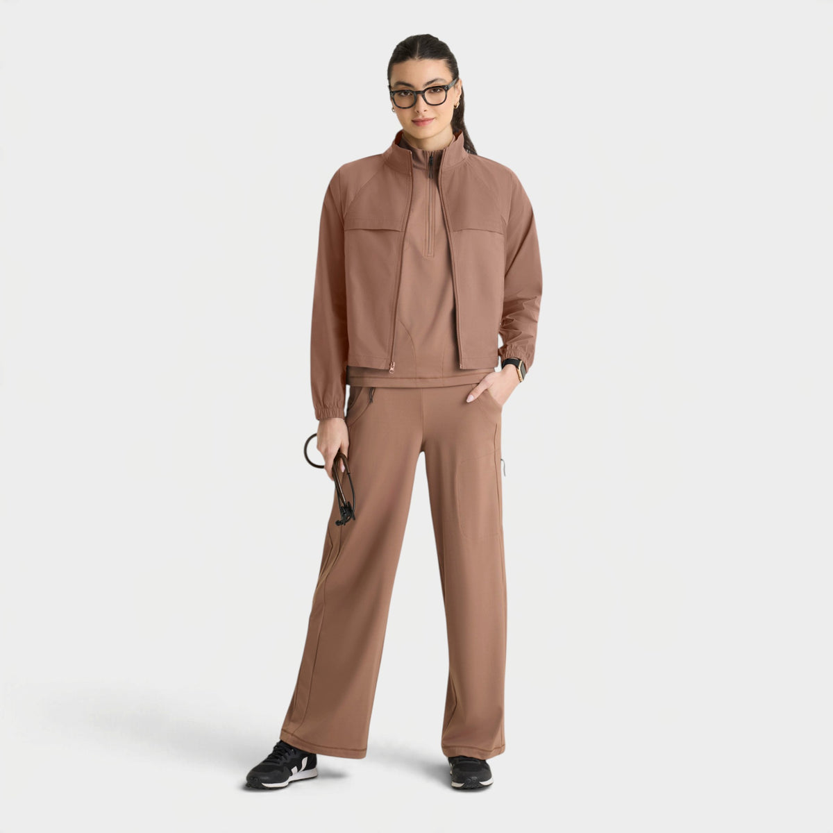 Crystal 4-Pocket Zip-Front Windbreaker Jacket | GRSJ940